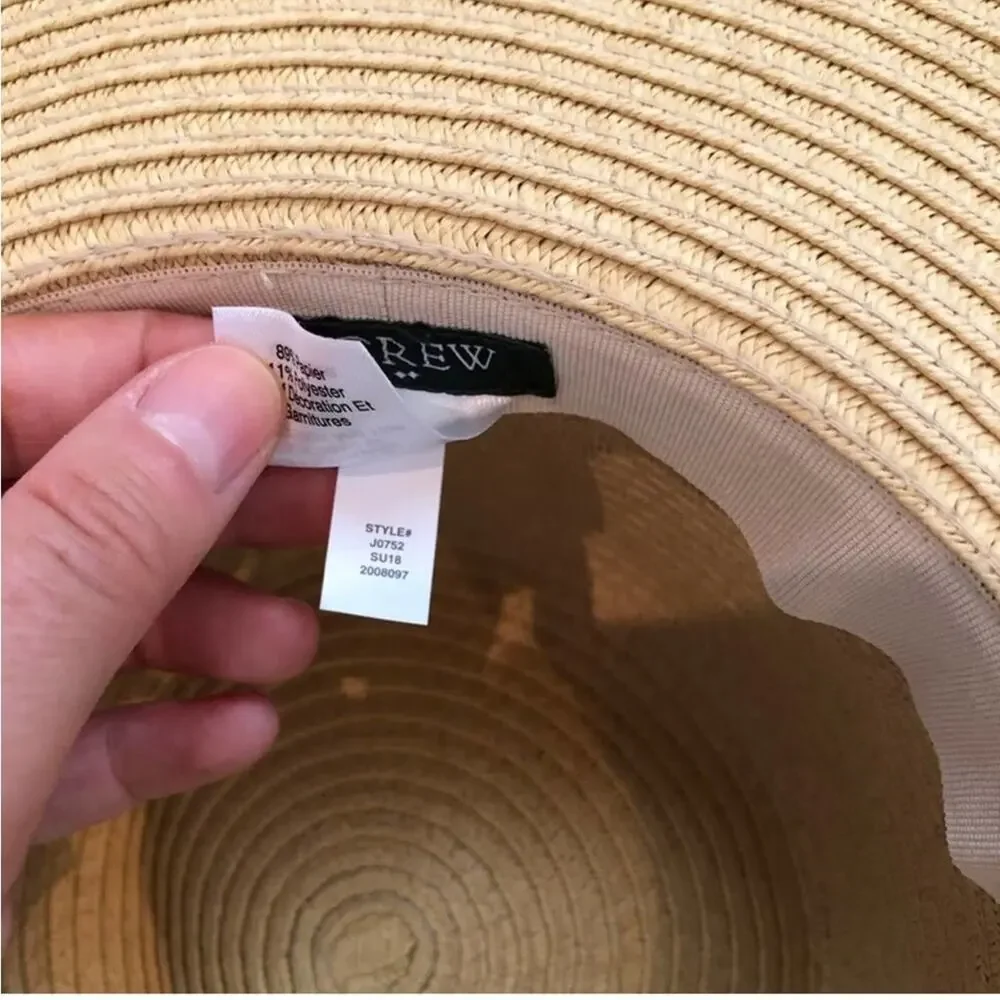 J.Crew Vitamin Sea Straw Brimmed Hat